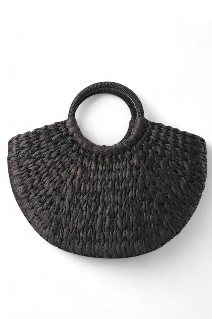 Woven handbag
Straw purse
Basket tote
Beach handbag
Boho purse
Summer bag
Natural woven purse
Black straw handbag
Eco-friendly bag
Casual woven purse