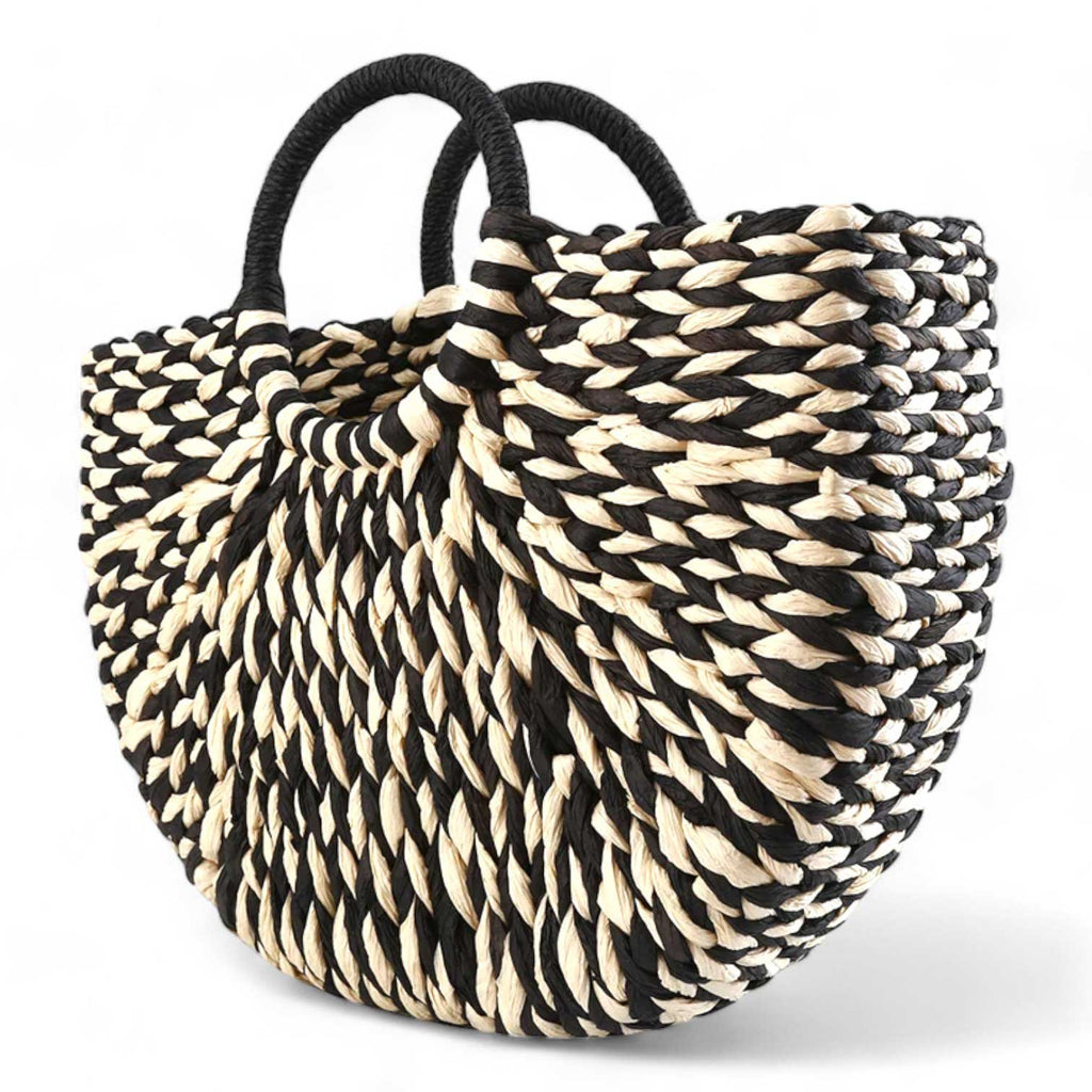 Woven handbag
Straw purse
Basket tote
Beach handbag
Boho purse
Summer bag
Natural woven purse
Black straw handbag
Eco-friendly bag
Casual woven purse
