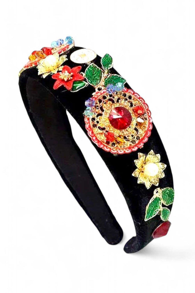 Glamorous headband
Jewel flower headband
Jewel gem headband
Regal headband
Elegant headband
Statement headband
Luxury hair accessory
Plush headband
Fashion headband
Trendy headband
Stylish headband
Glamour headband
Decorative headband