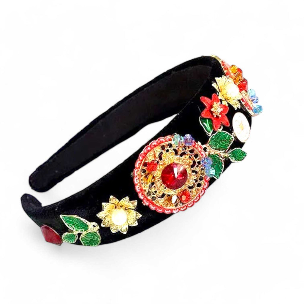 Glamorous headband
Jewel flower headband
Jewel gem headband
Regal headband
Elegant headband
Statement headband
Luxury hair accessory
Plush headband
Fashion headband
Trendy headband
Stylish headband
Glamour headband
Decorative headband