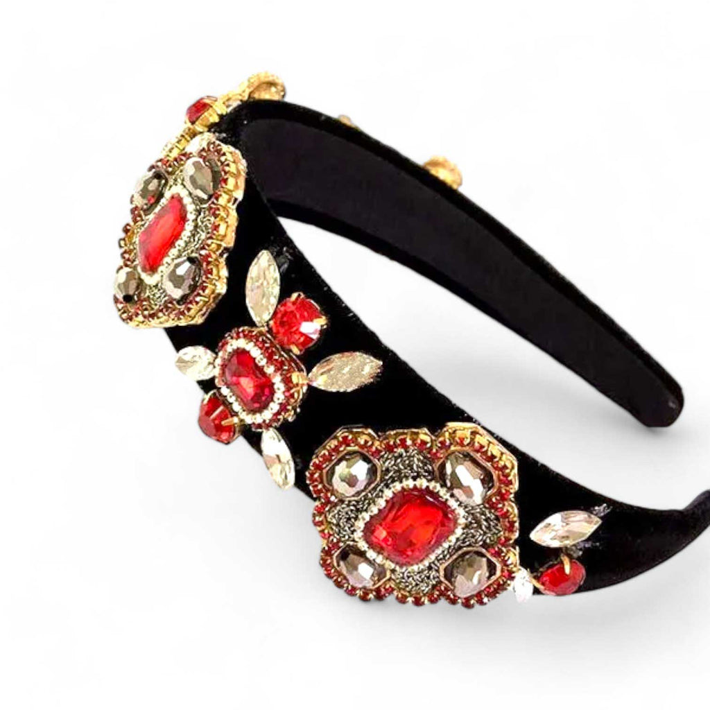 Glamorous headband
Jewel flower headband
Jewel gem headband
Regal headband
Elegant headband
Statement headband
Luxury hair accessory
Plush headband
Fashion headband
Trendy headband
Stylish headband
Glamour headband
Decorative headband